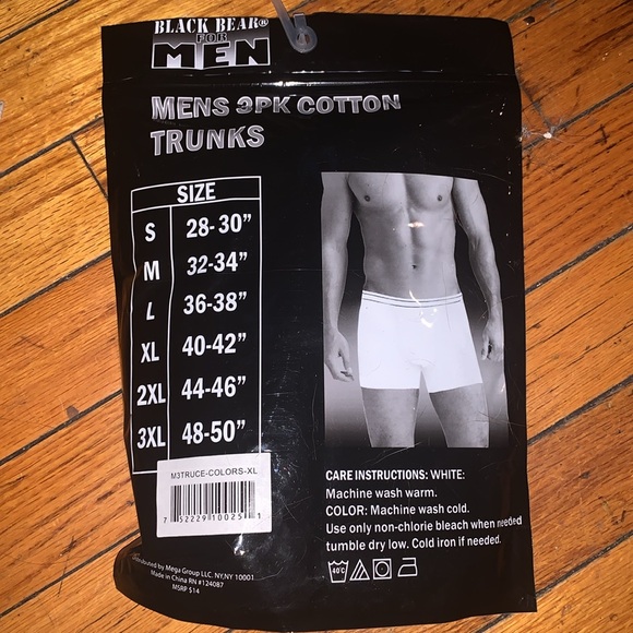 Urban Edge 3 pack Cotton Trunks - Picture 2 of 2